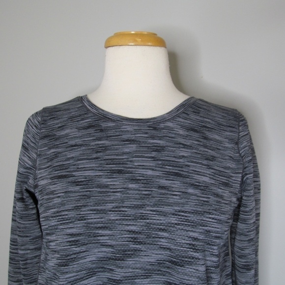 Zyia Women's Charcoal Gray Split Back Long Sleeve T Tee Shirt Top Size S? - Picture 4 of 10